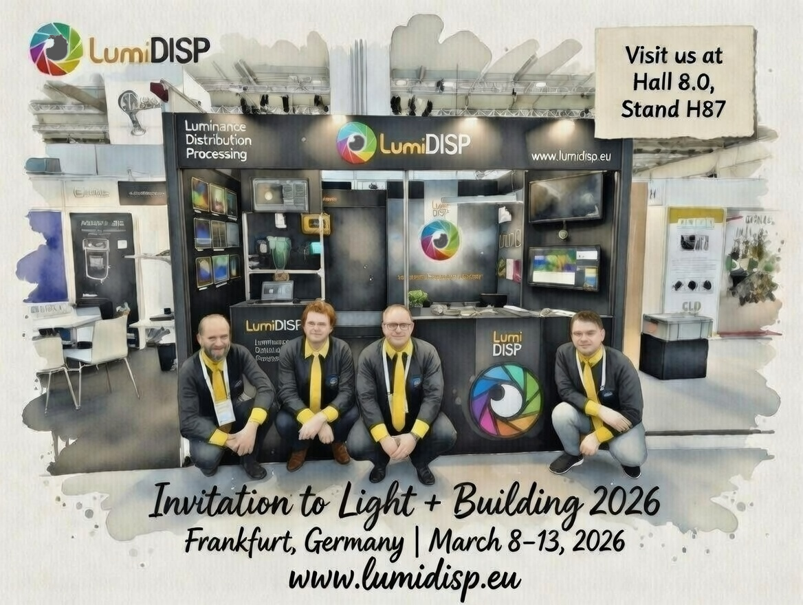 LumiDISP Booth at Light + Building – Hall 8.0, Stand H87 with team
